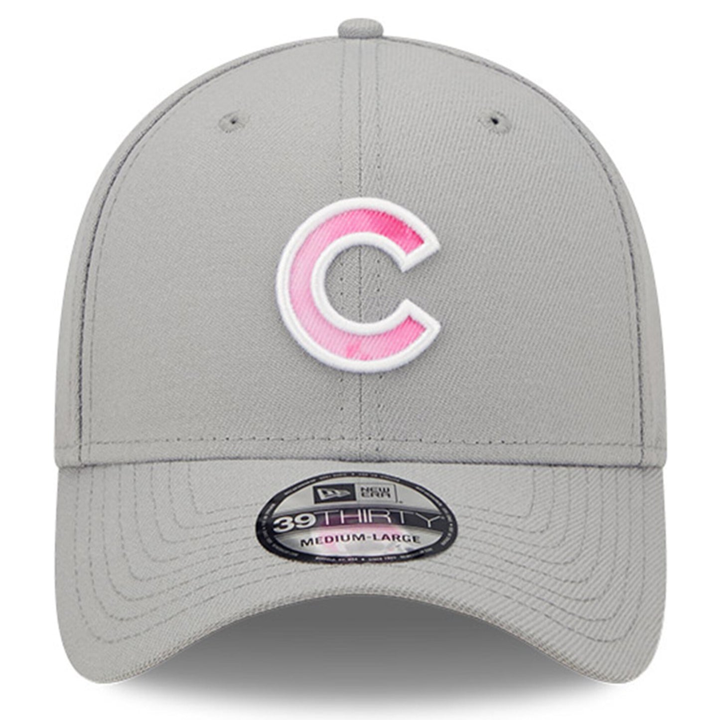 Men's Chicago Cubs New Era Gray/Pink 2022 Mother's Day 39THIRTY Flex Hat