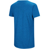Women's Chicago Cubs Under Armour Heathered Royal Cooperstown Collection Logo Performance Tri-Blend V-Neck T-Shirt - Pro Jersey Sports