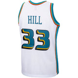 Men's Detroit Pistons Grant Hill Mitchell & Ness White 1998-99 Hardwood Classics Swingman Jersey - Pro Jersey Sports