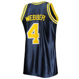 Chris Webber Michigan Wolverines Mitchell & Ness 1991-92 Authentic Throwback College Jersey - Navy - Pro Jersey Sports