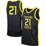 Men's Oregon Ducks Nike Replica #21 Basketball Jersey – Black - Pro Jersey Sports