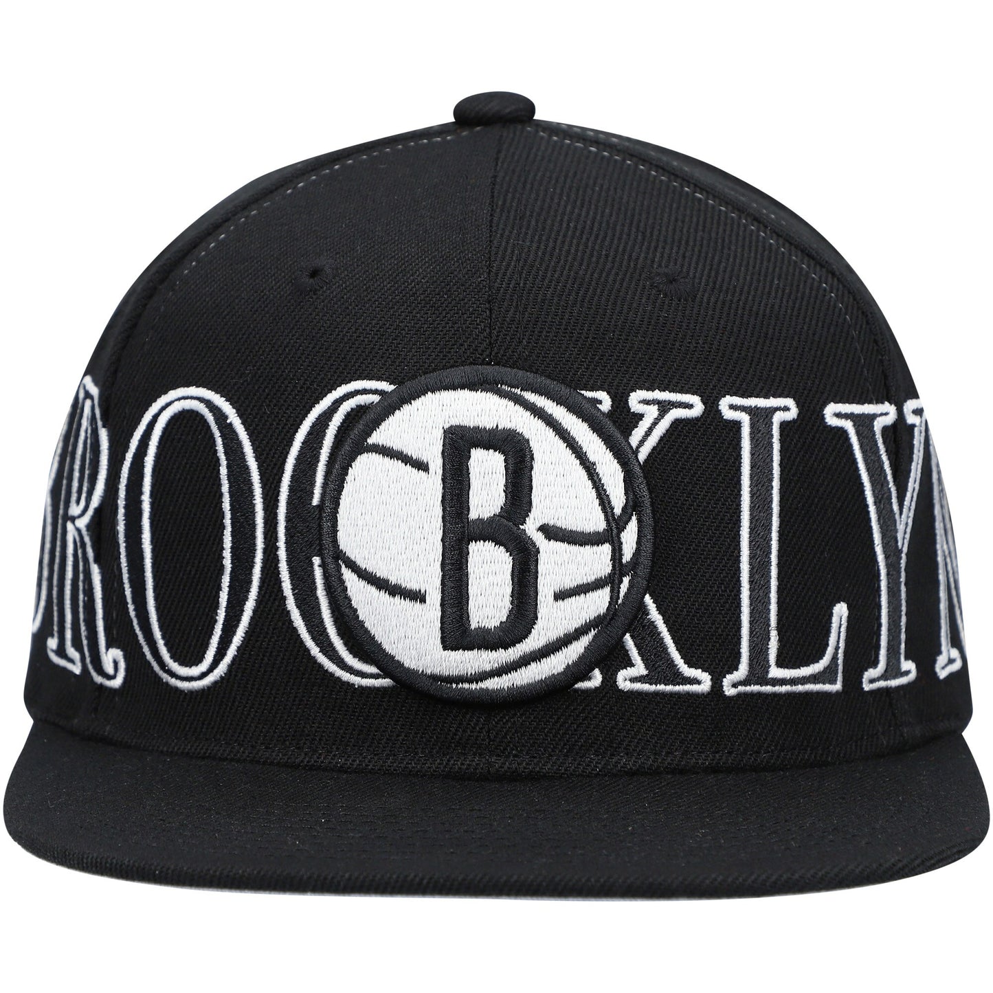 Men's Mitchell & Ness Black Brooklyn Nets Winner Circle Snapback Hat