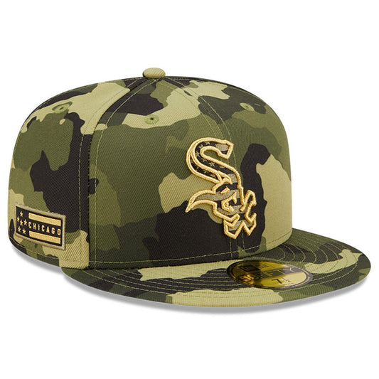 Chicago White Sox New Era 2022 MLB Armed Forces Day On-Field 59FIFTY Fitted Hat - Camo