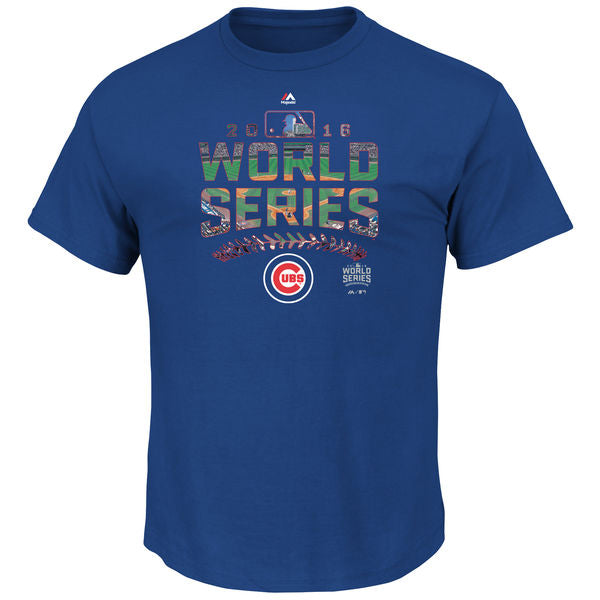 Youth Chicago Cubs Majestic Royal 2016 World Series Bound Attention Grabber T-Shirt