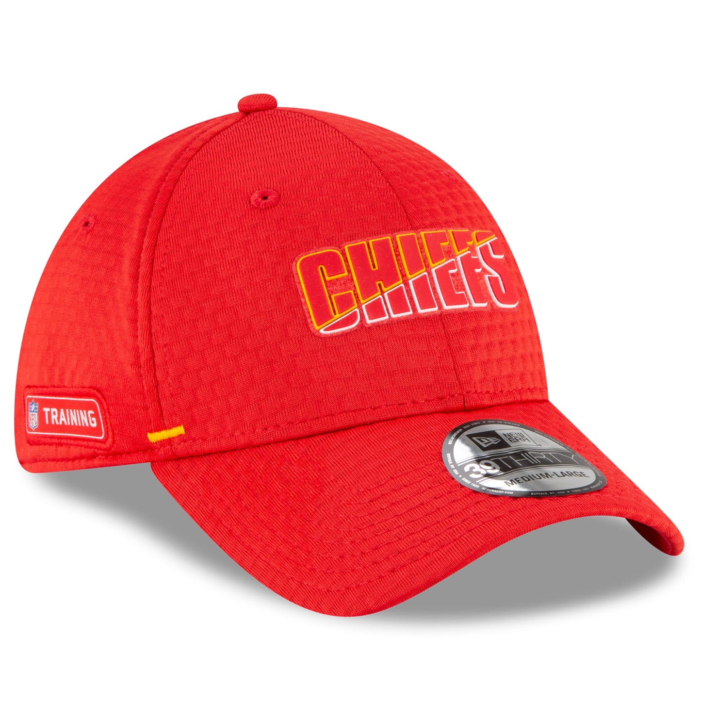 Men's Kansas City Chiefs New Era Red 2020 NFL Summer Sideline Official 39THIRTY Flex Hat