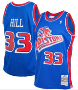 Men's Detroit Pistons Grant Hill Mitchell & Ness Blue 1998-99 Hardwood Classics Reload 2.0 Swingman Jersey - Pro Jersey Sports