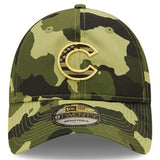 Chicago Cubs 9TWENTY Camo 2022 Armed Forces Day Adjustable Hat - Pro Jersey Sports
