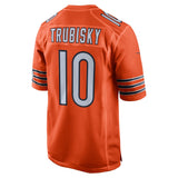 Men's Chicago Bears Mitchell Trubisky Nike Orange Alternate Game Jersey - Pro Jersey Sports