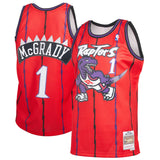 Men's Toronto Raptors Tracy McGrady Mitchell & Ness Red 1998-99 Hardwood Classics Reload 2.0 Swingman Jersey - Pro Jersey Sports