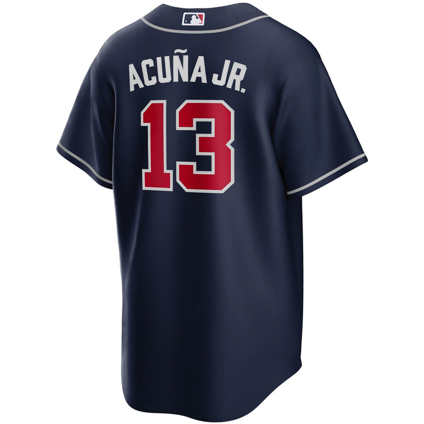 Men's Atlanta Braves Ronald Acuna Jr. Nike Navy Alternate Replica Player Name Jersey - Pro Jersey Sports