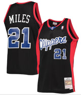 Men's LA Clippers Darius Miles Mitchell & Ness Black Hardwood Classics Reload 2.0 Swingman Jersey - Pro Jersey Sports