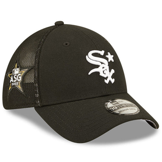 Chicago White Sox New Era 2022 All Star Game Workout Black 39THIRTY Flex Fit Hat