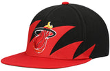 Miami Heat HWC Sharktooth Mitchell & Ness Snapback Hat - Pro Jersey Sports