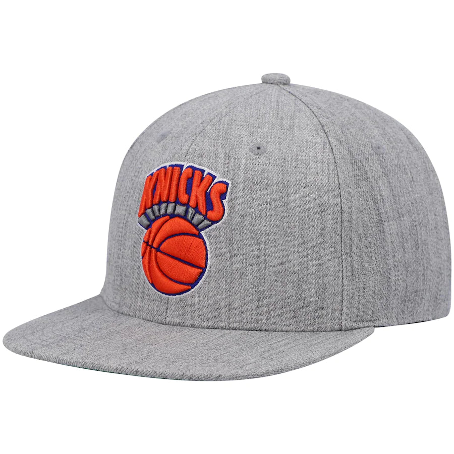 New York Knicks HWC Gray Heathered 2.0 Mitchell & Ness Snapback Hat
