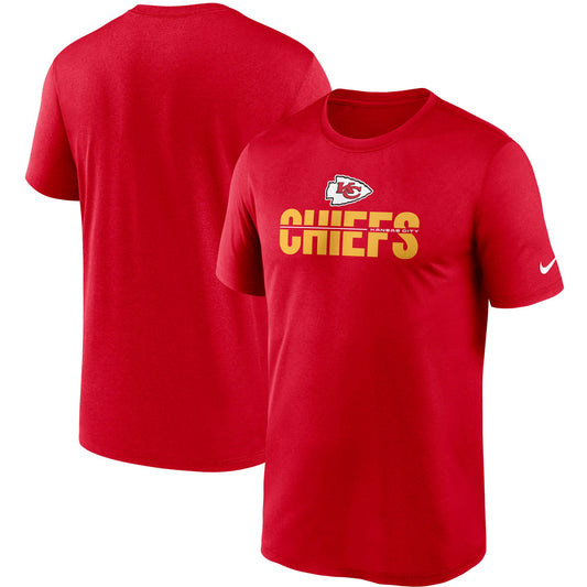 Men's Kansas City Chiefs Nike Red Legend Microtype Performance T-Shirt