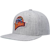 Golden State Warriors HWC Gray Heather 2.0 Mitchell & Ness Snapback Hat - Pro Jersey Sports