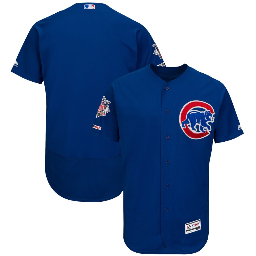 Men's Chicago Cubs Majestic Blue Alternate Flexbase Authentic Collection Team Jersey