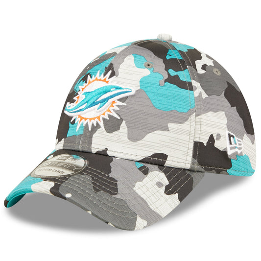 Men's Miami Dolphins New Era Camo 2022 NFL Training Camp Official 39THIRTY Flex Hat - Pro Jersey Sports