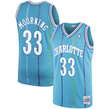 Men’s Alonzo Mourning Charlotte Hornets 1992-93 Swingman Replica Jersey By Mitchell & Ness - Pro Jersey Sports