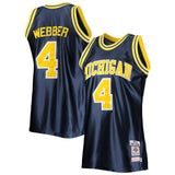 Chris Webber Michigan Wolverines Mitchell & Ness 1991-92 Authentic Throwback College Jersey - Navy - Pro Jersey Sports