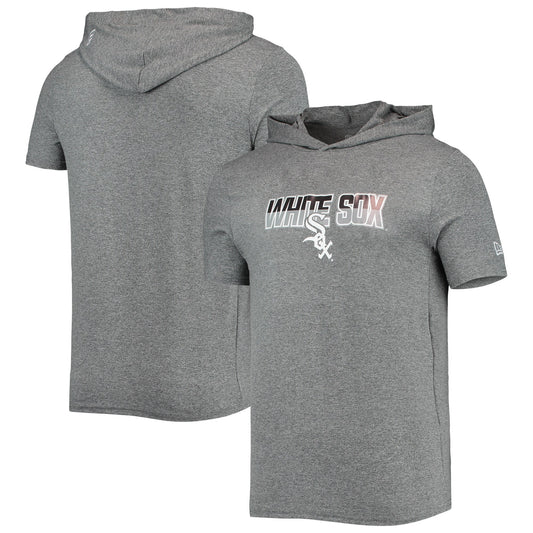 Men's Chicago White Sox New Era Heathered Gray Hoodie T-Shirt