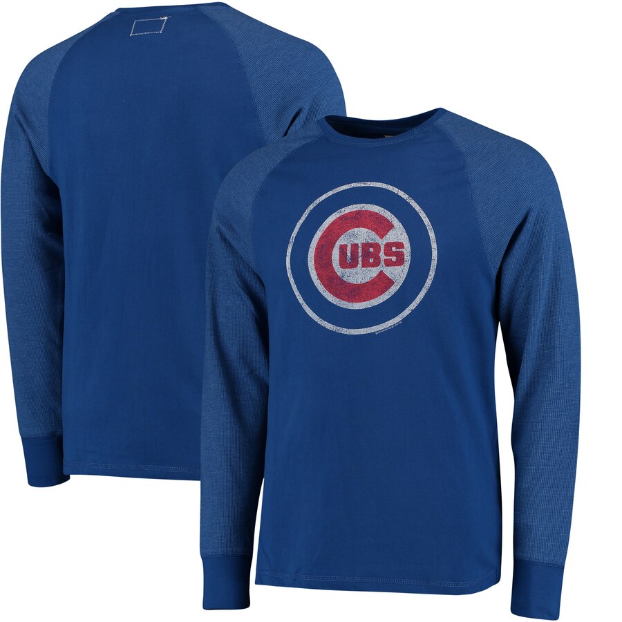 Men's Chicago Cubs Fremont Long Sleeve Tee By Red Jacket