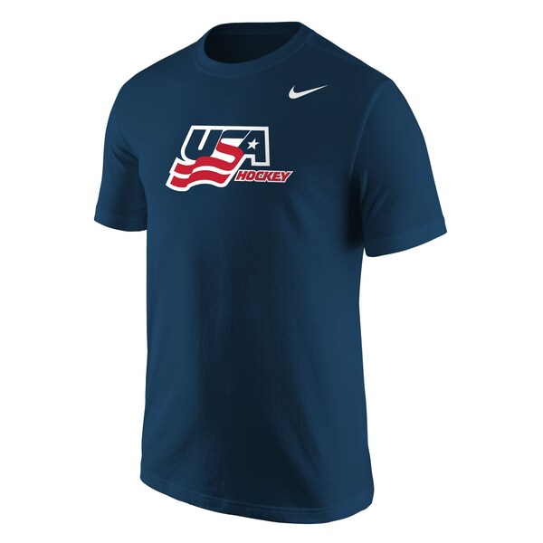 Nike Men's USA Hockey Wordmark Core Navy T-Shirt