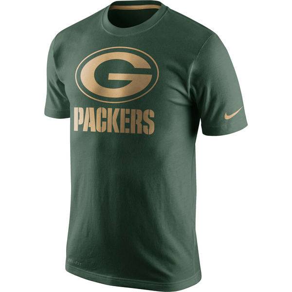 Green Bay Packers Superbowl 50 Gold Logo Tee - Pro Jersey Sports
