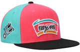 San Antonio Spurs NBA On The Block Mitchell & Ness Snapback Hat - Pro Jersey Sports