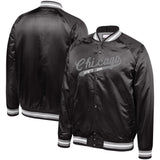 Men's Chicago White Sox Mitchell & Ness Cooperstown Collection Black Satin Full-Snap Jacket - Pro Jersey Sports