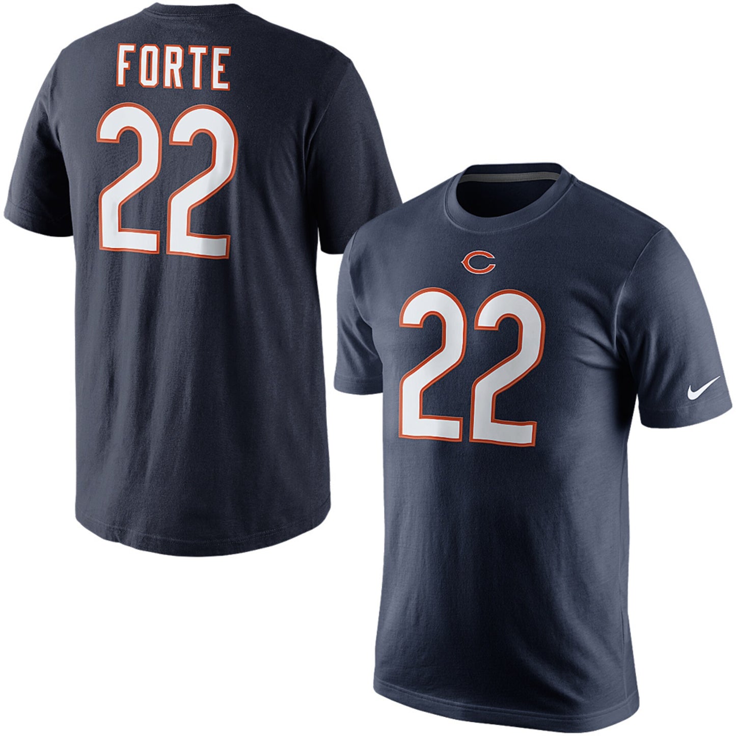 Men's NIKE Chicago Bears Matt Forte Jersey Name & Number T-Shirt