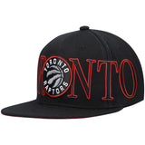 Men's Mitchell & Ness Black Toronto Raptors Winner Circle Snapback Hat - Pro Jersey Sports