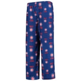 Youth MLB Chicago Cubs Boys Team Print Blue Sleepwear Pajama Pant - Pro Jersey Sports