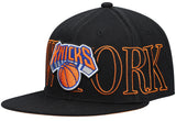 Men's Mitchell & Ness Black New York Knicks Winner Circle Snapback Hat - Pro Jersey Sports