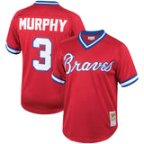 Men's Dale Murphy Atlanta Braves Mitchell & Ness Cooperstown Collection Authentic Batting Practice Jersey - Red - Pro Jersey Sports