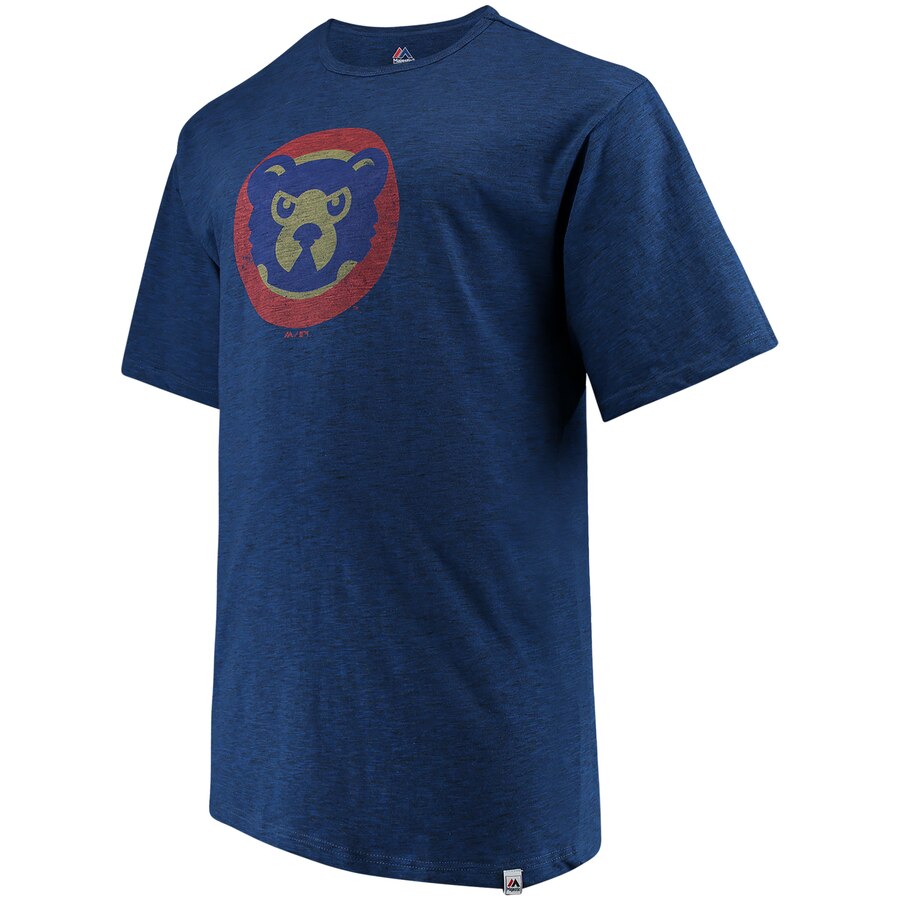 Mens Chicago Cubs Majestic Royal Cooperstown Collection Back in the Day T-Shirt