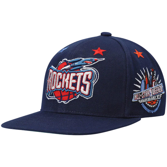 Houston Rockets NBA 97 Top Star HWC Navy Mitchell & Ness Snapback Hat