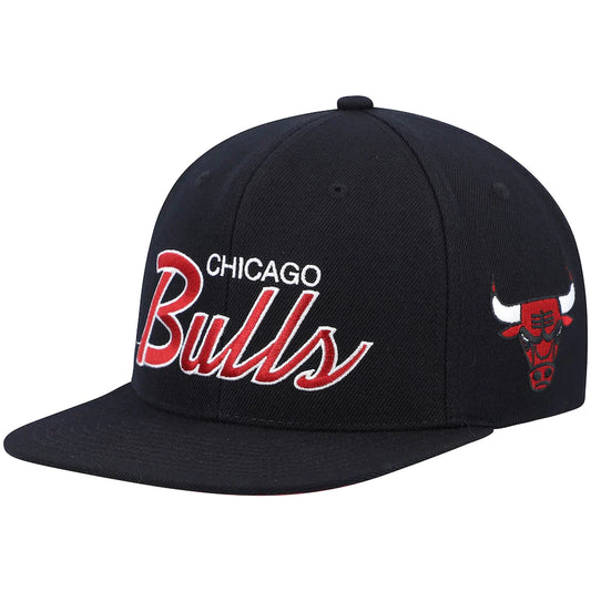 Chicago Bulls Team Script 2.0 Mitchell & Ness Snapback Hat