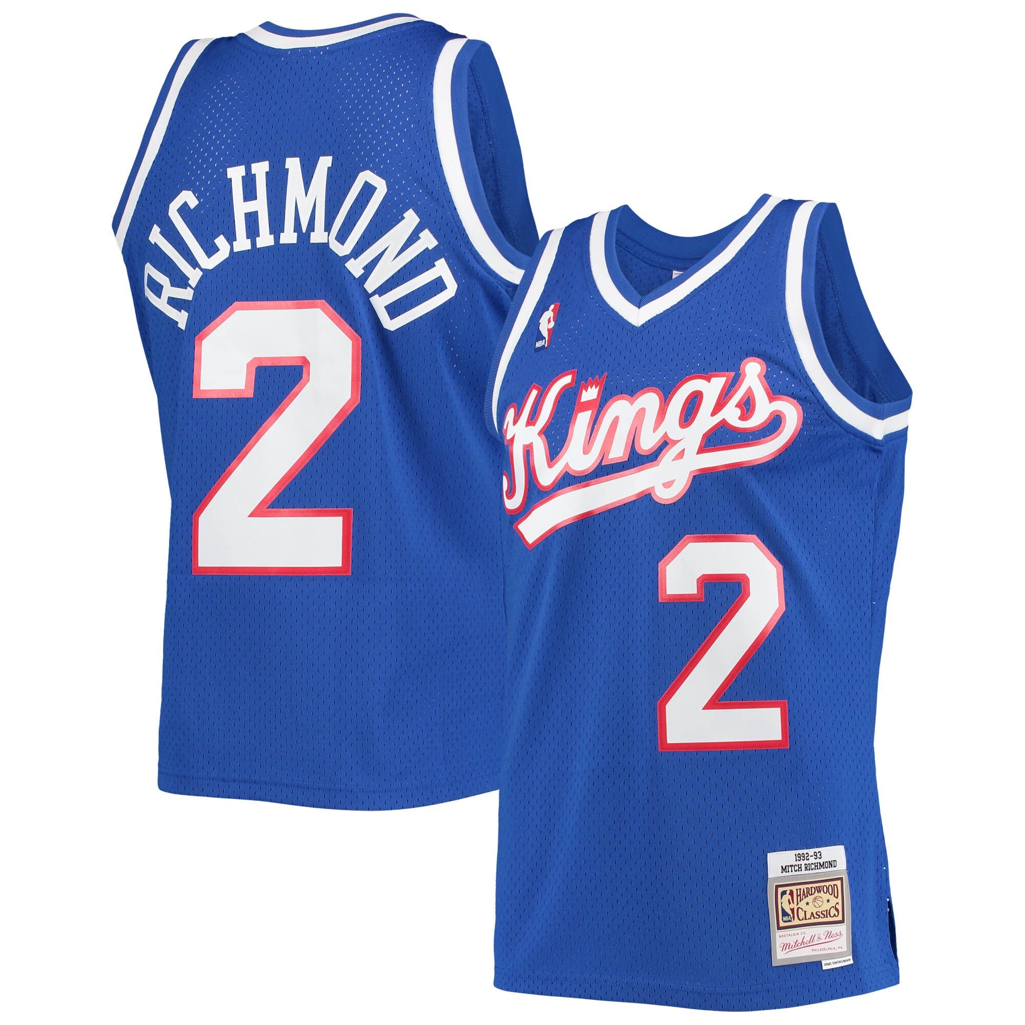 Men s Mitch Richmond Sacramento Kings 1992 93 Royal Blue Swingman Replica Jersey By Mitchell Ness Pro Jersey Sports