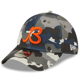 Men's Chicago Bears New Era Camo 2022 NFL Training Camp Official Script 39THIRTY Flex Hat - Pro Jersey Sports