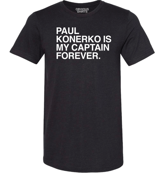 Men's Obvious Shirts Chicago White Sox "Paul Konerko Is My Captain Forever." Tee
