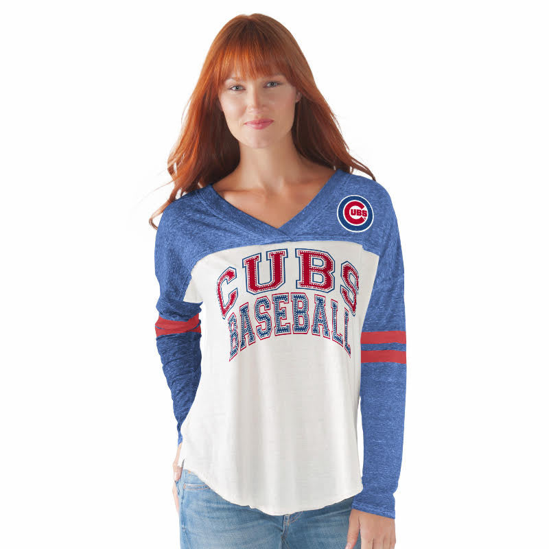Women's Chicago Cubs Field Position Long Sleeve Tee By GIII - Pro Jersey Sports