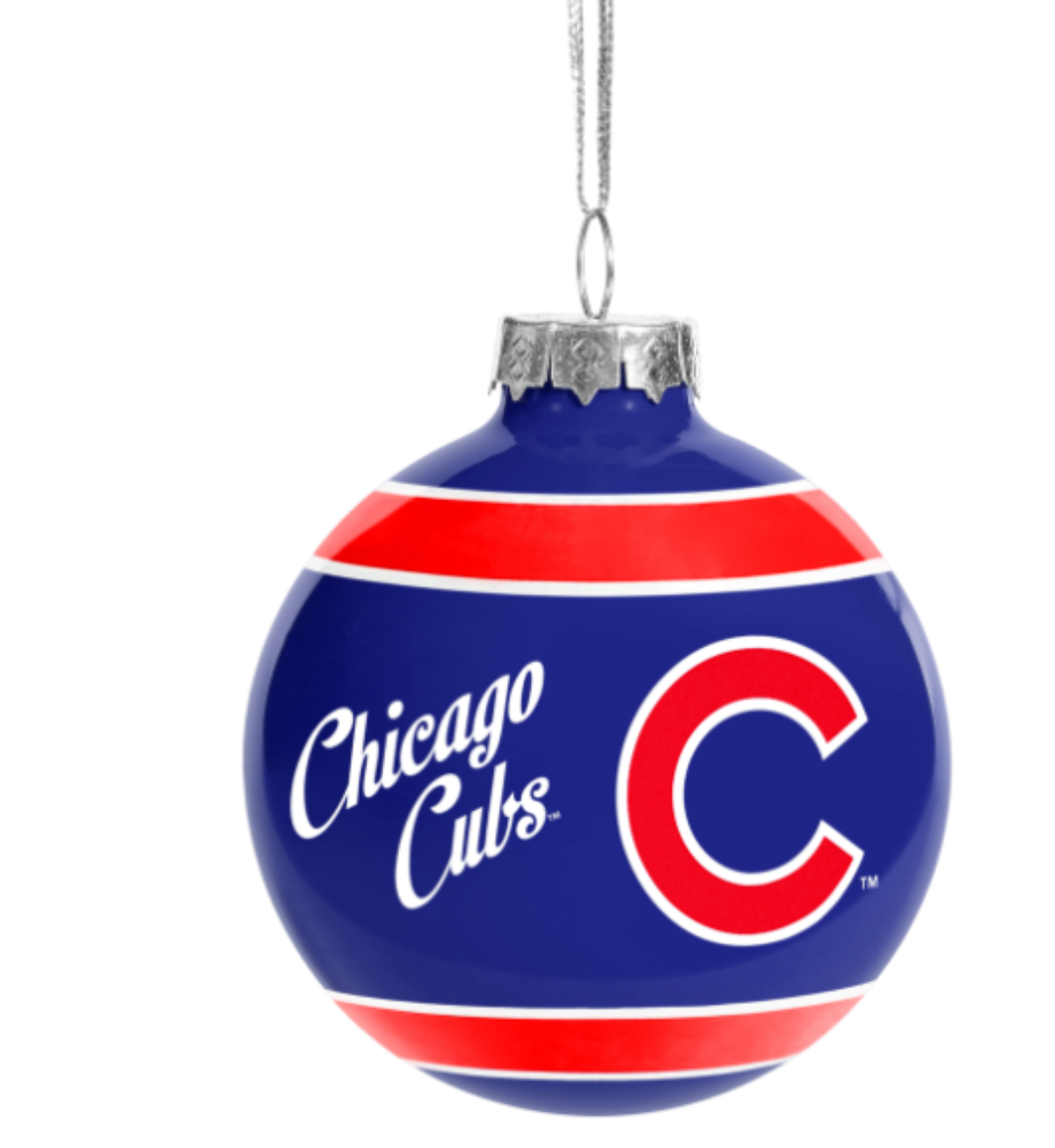 Chicago Cubs "Happy Holidays" Christmas Ornament-Blue