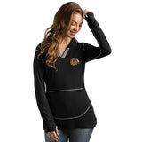 Women's Chicago Blackhawks Move Pullover Hooded Fleece, Black-Antigua - Pro Jersey Sports