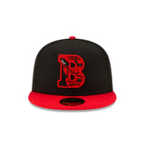 Men's Chicago Bulls NBA 2021 Draft New Era Black and Red 59FIFTY Fitted Hat - Pro Jersey Sports
