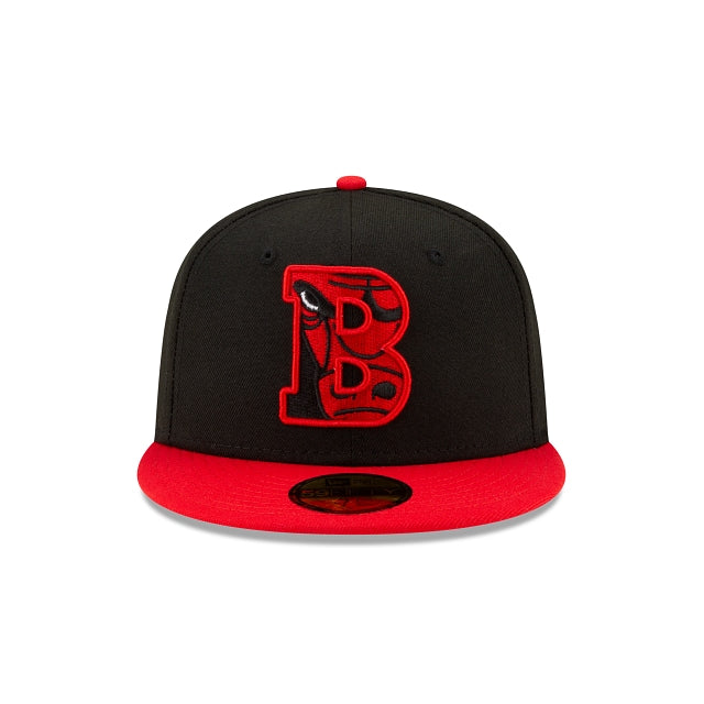 Men's Chicago Bulls NBA 2021 Draft New Era Black and Red 59FIFTY Fitted Hat - Pro Jersey Sports