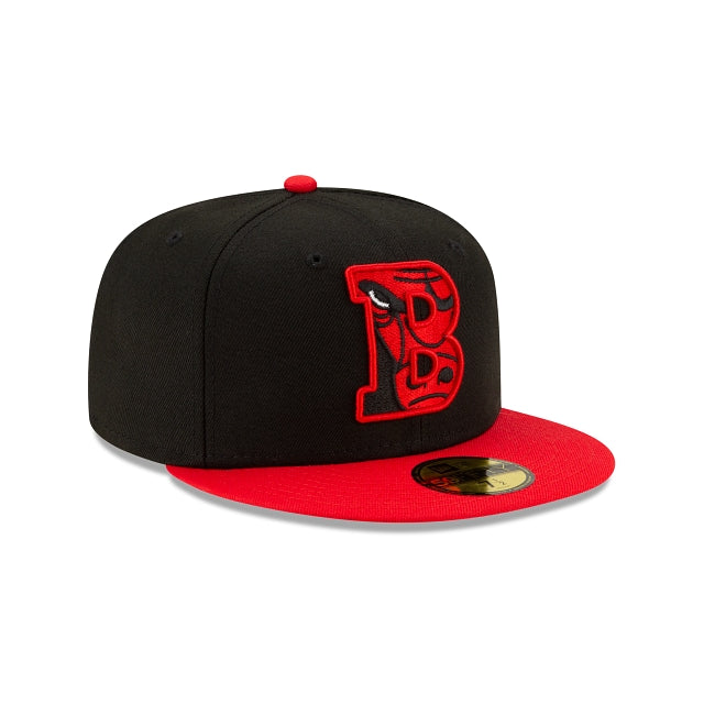 Men's Chicago Bulls NBA 2021 Draft New Era Black and Red 59FIFTY Fitted Hat - Pro Jersey Sports