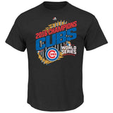 Youth Chicago Cubs Majestic Black 2016 World Series Champions Parade T-Shirt - Pro Jersey Sports