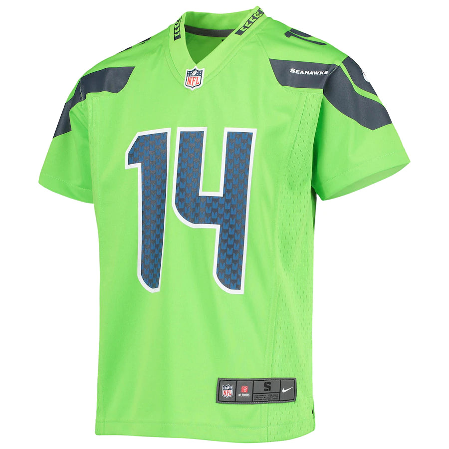 Youth Nike DK Metcalf Action Green Seattle Seahawks Game Jersey