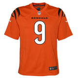 Youth Cincinnati Bengals Joe Burrow Nike Alternate Orange Game Jersey - Pro Jersey Sports